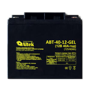 Акумулятор Altek ABT-40Аh/12V GEL
